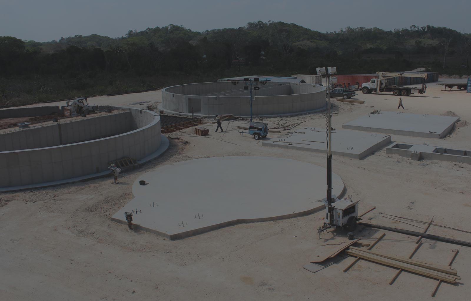 Bin Foundations, Hopper Foundations, Dryer Foundations, and a Pit in Belize